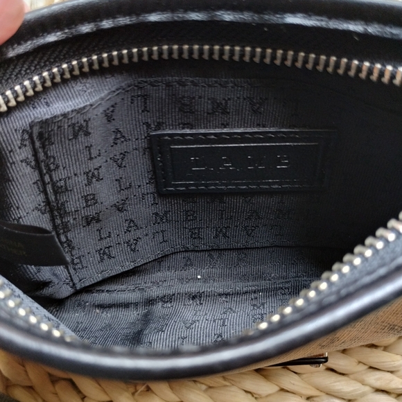 L.A.M.B. Saddle Brown and Black Wristlet - Picture 7 of 7